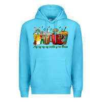 Ocean Blue Ay Ay  Ay Ay Canta y No Llores Coffee Cups Premium Hoodie - texasbilliewilder