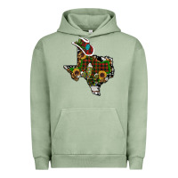 Pigment Oil Green christmas texas Urban Hoodie - RanaPortraitStore