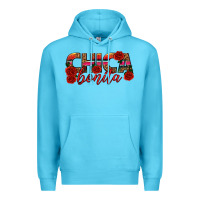 Ocean Blue Chica Bonita Premium Hoodie - texasbilliewilder