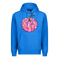 True Royal pink pumpkin with breast cancer ribbons Premium Hoodie - RanaPortraitStore