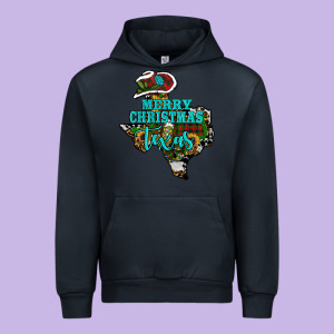 Merry Christmas Texas Urban Hoodie Designed By Ranaportraitstore