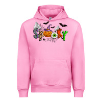 Fuchsia Pink halloween spooky Urban Hoodie - Zillion Design Studio