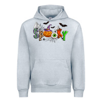 Heather Grey halloween spooky Urban Hoodie - Zillion Design Studio