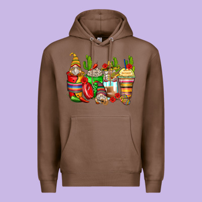 Mexican Gnomes Coffee Cups Premium Hoodie Designed By Zillion Design Studio