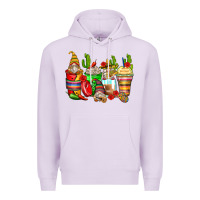 Lilac mexican gnomes coffee cups Premium Hoodie - Zillion Design Studio