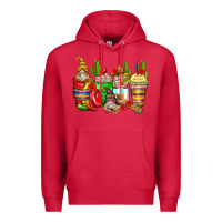 Cardinal mexican gnomes coffee cups Premium Hoodie - Zillion Design Studio