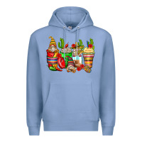 Colony Blue mexican gnomes coffee cups Premium Hoodie - Zillion Design Studio