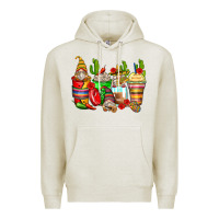 Oatmeal Heather mexican gnomes coffee cups Premium Hoodie - Zillion Design Studio