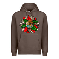 Coffee mexican flag sunflower Premium Hoodie - Zillion Design Studio