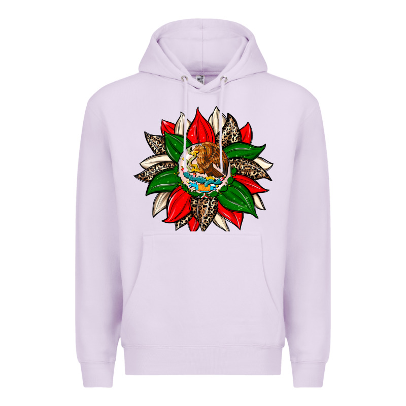 Mexican Flag Sunflower Premium Hoodie by Zillion Design Studio | Teevron