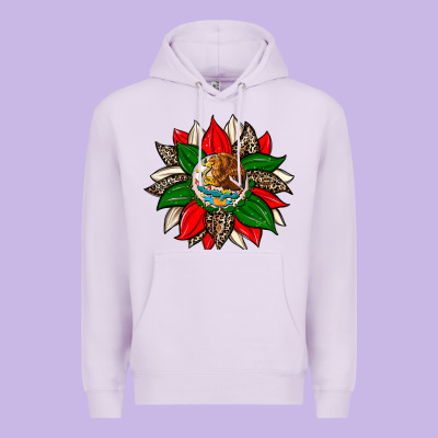 Mexican Flag Sunflower Premium Hoodie Designed By Zillion Design Studio