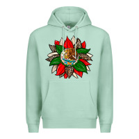 Seafoam mexican flag sunflower Premium Hoodie - Zillion Design Studio