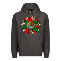 Smoke mexican flag sunflower Premium Hoodie - Zillion Design Studio