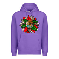 Purple mexican flag sunflower Premium Hoodie - Zillion Design Studio
