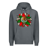 Rock mexican flag sunflower Premium Hoodie - Zillion Design Studio