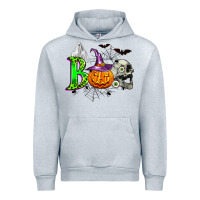 Heather Grey boo halloween Urban Hoodie - Zillion Design Studio