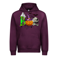 Mauve Wine boo halloween Urban Hoodie - Zillion Design Studio