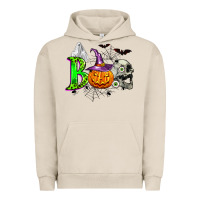 Pigment French Oak boo halloween Urban Hoodie - Zillion Design Studio