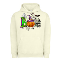 Pigment Pistachio boo halloween Urban Hoodie - Zillion Design Studio