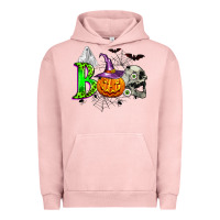 Pigment Salmon boo halloween Urban Hoodie - Zillion Design Studio