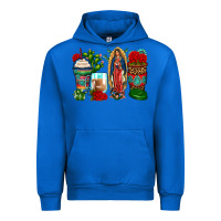 Cobalt lady of guadalupe coffee cups Urban Hoodie - Zillion Design Studio