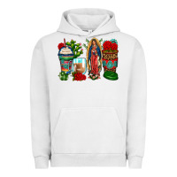 Pigment Lunar Rock lady of guadalupe coffee cups Urban Hoodie - Zillion Design Studio