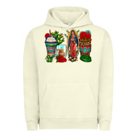 Pigment Pistachio lady of guadalupe coffee cups Urban Hoodie - Zillion Design Studio