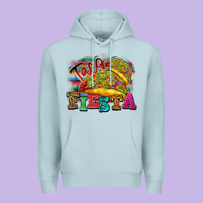 Taco Fiesta Premium Hoodie Designed By Texasbilliewilder
