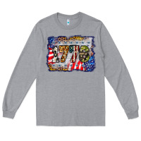 Heather Grey 1776 4th of july background Long Sleeve Tee - BarkalooDesign