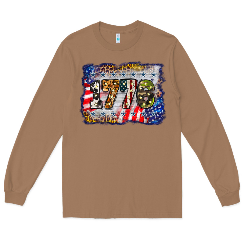 1776 4th Of July Background Long Sleeve Tee by BarkalooDesign | Teevron