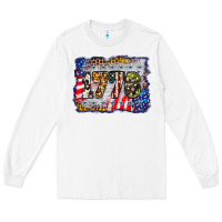 White 1776 4th of july background Long Sleeve Tee - BarkalooDesign
