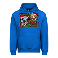 Cobalt merry christmas heifers Urban Hoodie - RanaPortraitStore