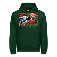Forest Green merry christmas heifers Urban Hoodie - RanaPortraitStore