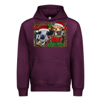 Mauve Wine merry christmas heifers Urban Hoodie - RanaPortraitStore