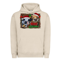 Pigment French Oak merry christmas heifers Urban Hoodie - RanaPortraitStore