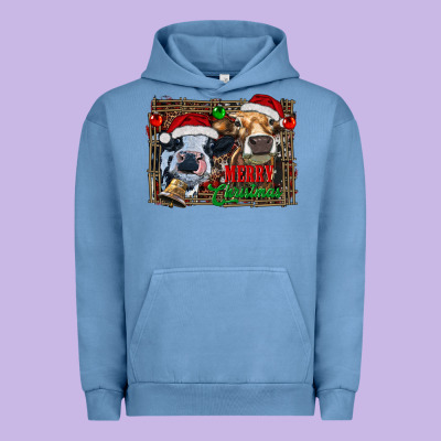 Merry Christmas Heifers Urban Hoodie Designed By Ranaportraitstore