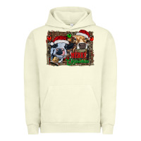 Pigment Pistachio merry christmas heifers Urban Hoodie - RanaPortraitStore