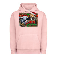 Pigment Salmon merry christmas heifers Urban Hoodie - RanaPortraitStore