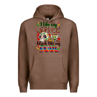 Chestnut i like my coffee black like my soul Premium Hoodie - Zillion Design Studio