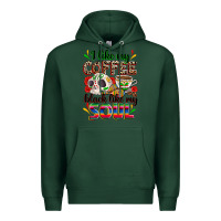 Sports Green i like my coffee black like my soul Premium Hoodie - Zillion Design Studio