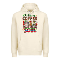 Tofu i like my coffee black like my soul Premium Hoodie - Zillion Design Studio
