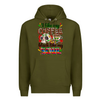 Army Green i like my coffee black like my soul Premium Hoodie - Zillion Design Studio