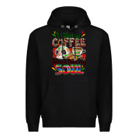 Black i like my coffee black like my soul Premium Hoodie - Zillion Design Studio
