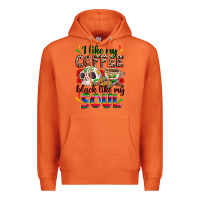 Carrot i like my coffee black like my soul Premium Hoodie - Zillion Design Studio