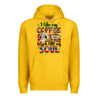 Lemon i like my coffee black like my soul Premium Hoodie - Zillion Design Studio