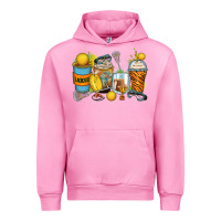 Fuchsia Pink lacrosse coffee cups Urban Hoodie - Zillion Design Studio