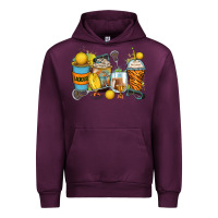 Mauve Wine lacrosse coffee cups Urban Hoodie - Zillion Design Studio