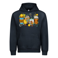 Navy lacrosse coffee cups Urban Hoodie - Zillion Design Studio