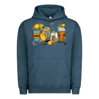 Pigment Midnight Navy lacrosse coffee cups Urban Hoodie - Zillion Design Studio