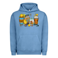 Pigment Pebble Blue lacrosse coffee cups Urban Hoodie - Zillion Design Studio